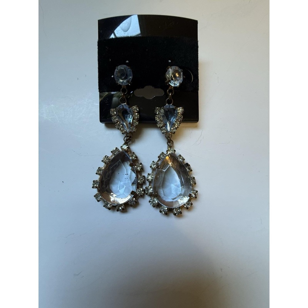 Beautiful Vintage Aquamarine Drop Earrings